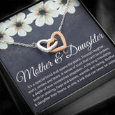 Mother Daughter Heart Necklace, Symbol Of Love, Meaningful Jewelry Gift, Mother & Daughter